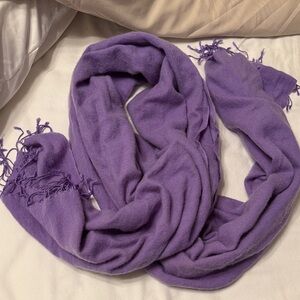 Purple Women's Fringe Scarf